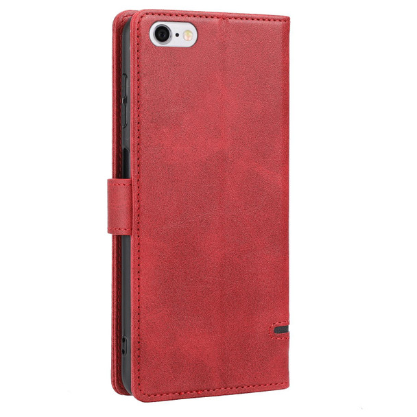 Classic Wallet Flip Leatherette Phone Case - iPhone SE 2022 / 2020 / 8 / 7(Red)