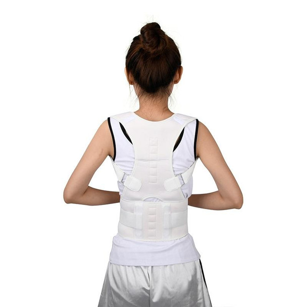 Adult Back Posture Correction Belt Kyphosis Correction Body Restraint Belt, Specification: XL(White)