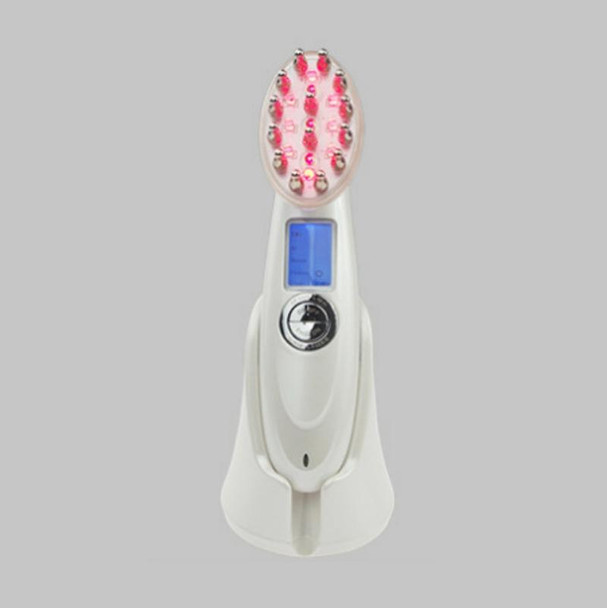 RF Hair Growth Comb Scalp Oil Control & Anti-Hair Loss Massager English Manual(White)