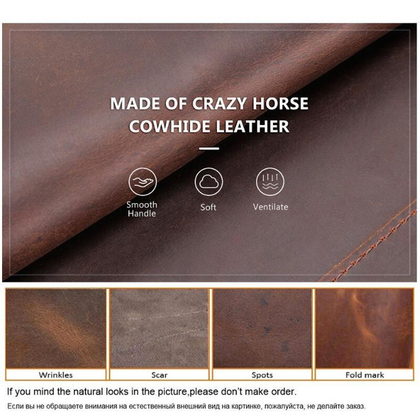 CONTACTS FAMILY CF2002 Retro Crazy Horse Texture Multifunctional Protective Cover  Leatherette Tablet Case for iPad Pro 12.9 2020 / 2021 / 2018(Coffee)