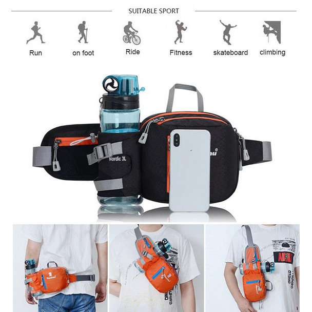 Tanluhu FK389 Outdoor Sports Waist Bag Multi-Purpose Running Water Bottle Bag Riding Carrying Case, Size: 2L(Lake Blue)