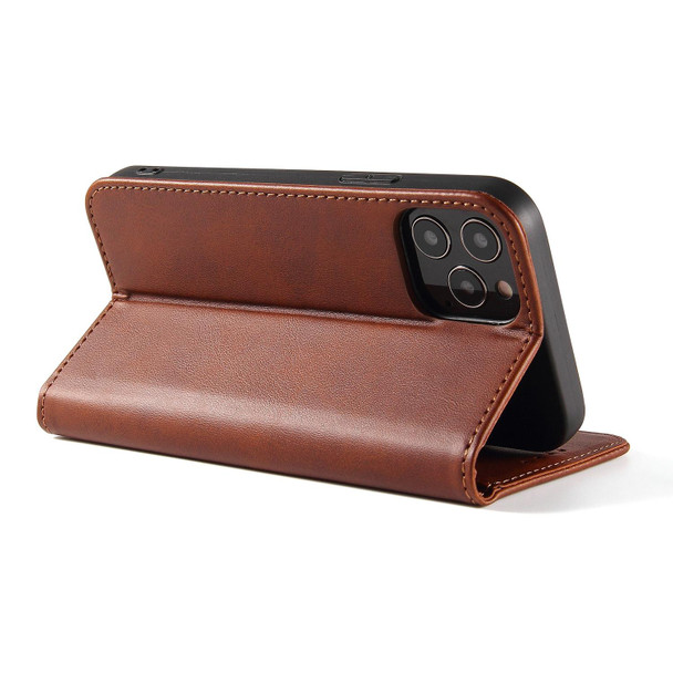 Calf Texture Magnetic Horizontal Flip Leatherette Case with Holder & Card Slots & Wallet - iPhone 13 mini(Brown)