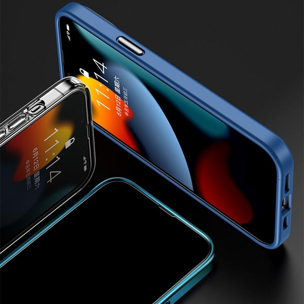 ROCK SPACE 0.33mm Green Light Eye Protection Anti-blue Light Full Screen Tempered Glass Film - iPhone 13