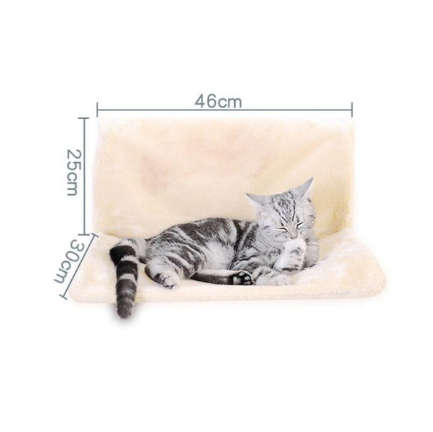 Cat Hanging Hammock Universal Window Sill Nest for All Seasons(Beige)