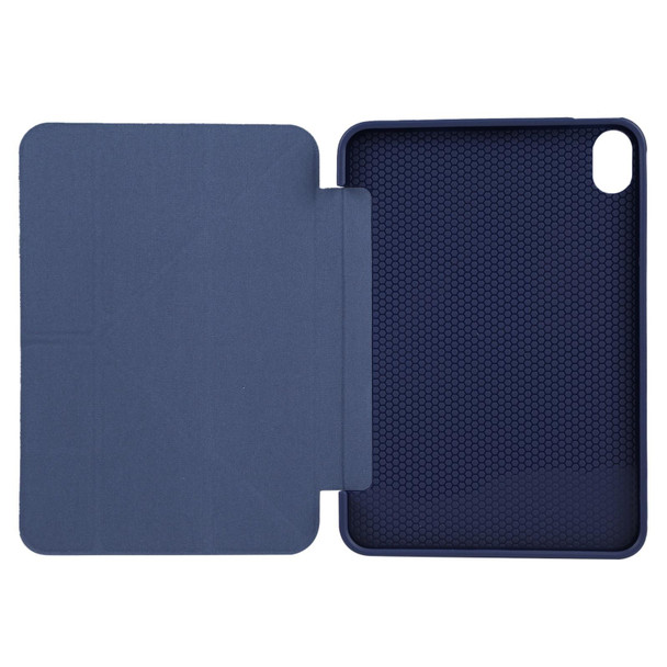 TPU Horizontal Deformation Flip Leather Tablet Case with Holder - iPad mini 6(Dark Blue)