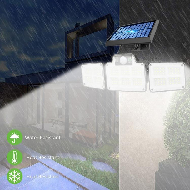 168 LED Solar Split Type Courtyard Lamp Outdoor Waterproof Corridor Garden Human Body Sensing Street Light