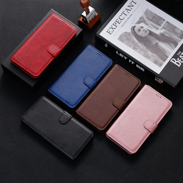 OnePlus 8T Classic Calf Texture PU + TPU Horizontal Flip Leather Case, with Holder & Card Slots & Wallet(Rose Gold)