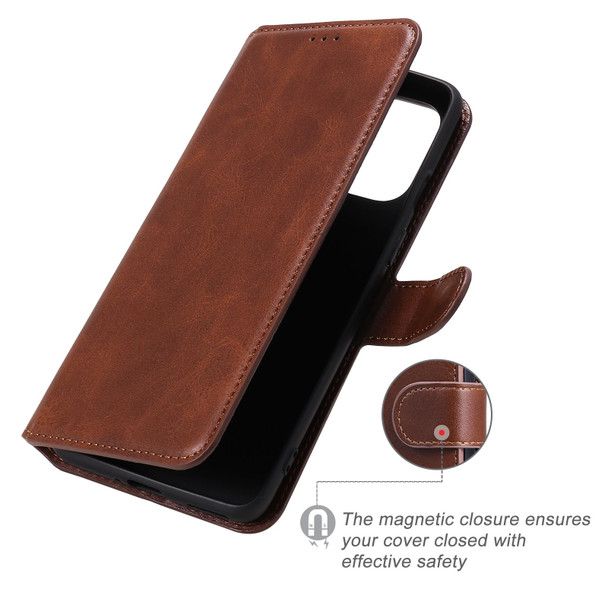 OnePlus 8T Classic Calf Texture PU + TPU Horizontal Flip Leather Case, with Holder & Card Slots & Wallet(Brown)