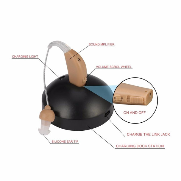 Rechargeable Hearing Aids Hearing Aids - The Elderly, Specification: UK Plug