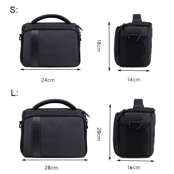 JRC MR70 SLR Single-shoulder Messenger Bag, Size: S(Black)