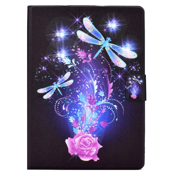 Electric Pressed TPU Leatherette Tablet Case - iPad 9.7 2018 / 2017(Butterfly)