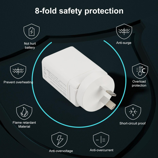 PD30C 30W USB-C / Type-C Port Fast Charging Travel Charger(AU Plug)