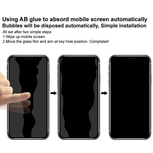 IMAK HD Full Screen Anti-spy Tempered Glass Protective Film - iPhone 13 / 13 Pro