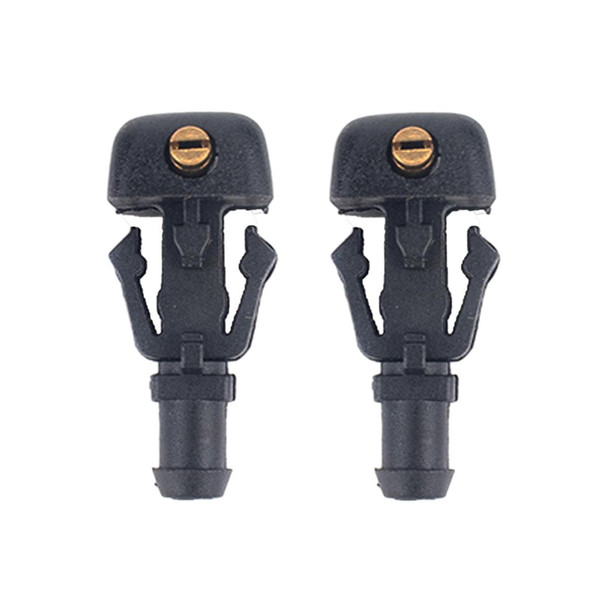 2 PCS Front Windshield Washer Wiper Jet Water Spray Nozzle + Hose Connector Set 3W7Z17603AA - Ford F-150