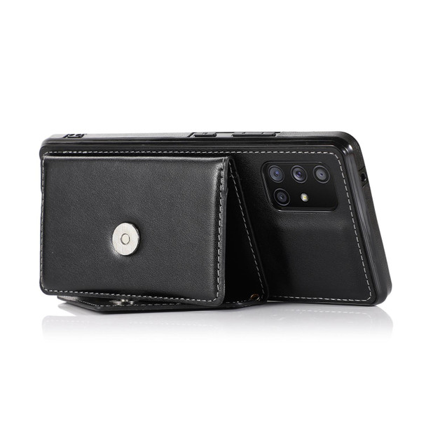 Samsung Galaxy S20 FE Multi-functional Cross-body Card Bag TPU+PU Back Cover Case with Holder & Card Slot & Wallet(Black)