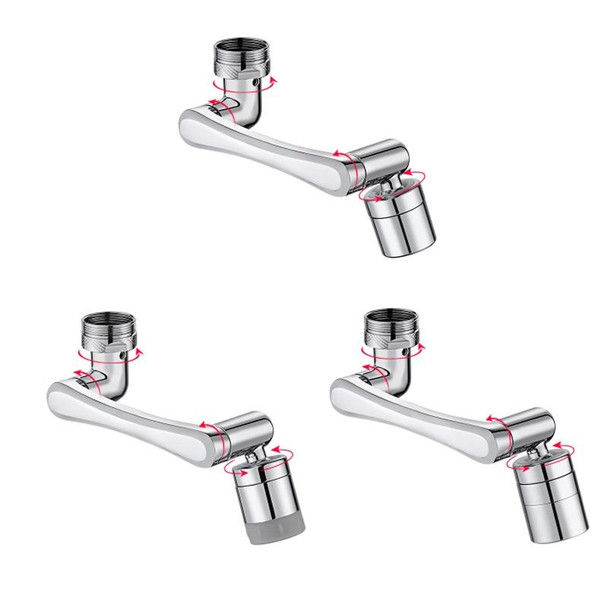 Faucet Robot Arm Universal Extender 1080 Degree Lifting Aerator, Specification: All Copper Double Outlet