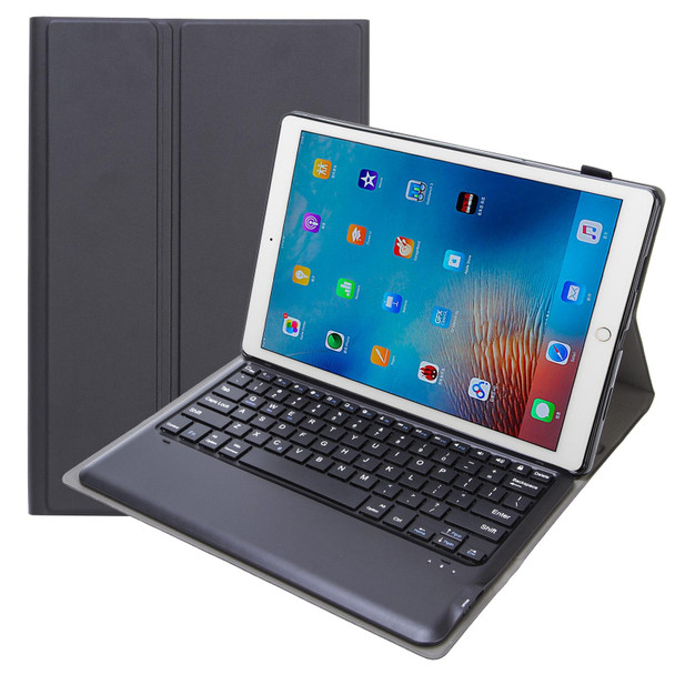 A129 TPU Detachable Bluetooth Keyboard Leatherette Case with Bracket - iPad Pro 12.9 inch 2015 / 2017(Black)