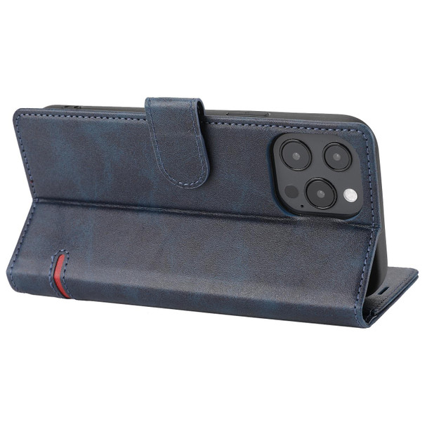 Classic Wallet Flip Leatherette Phone Case - iPhone 12 / 12 Pro(Blue)