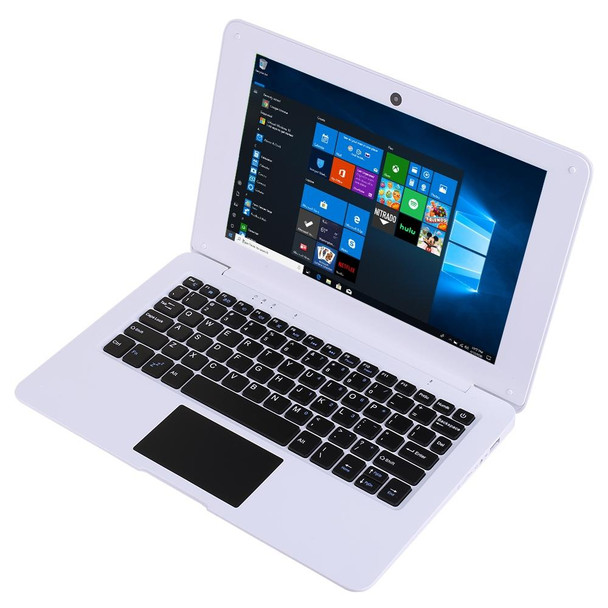 PC-A133 10.1 inch Laptop, 2GB+64GB, Android 12.0 OS,  Allwinner A133 Quad Core CPU, Support TF Card & Bluetooth & WiFi, EU Plug(White)