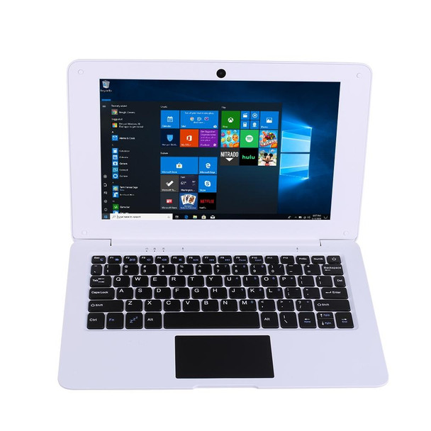 PC-A133 10.1 inch Laptop, 2GB+64GB, Android 12.0 OS,  Allwinner A133 Quad Core CPU, Support TF Card & Bluetooth & WiFi, EU Plug(White)
