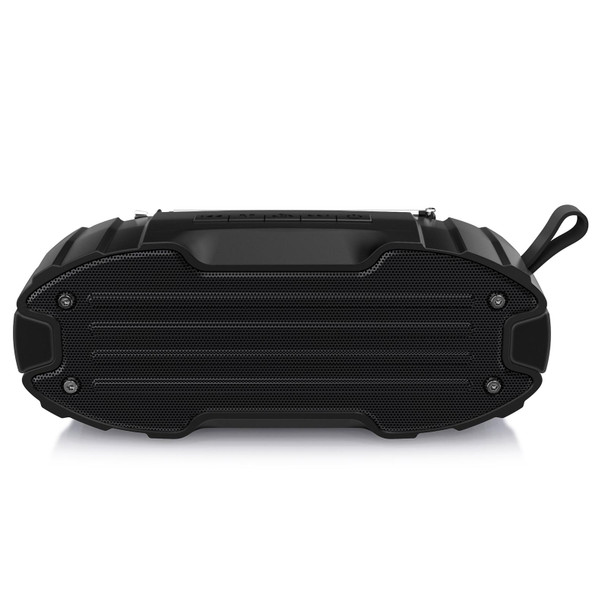 New Rixing NR-907FM TWS Outdoor Bluetooth Speaker Support Hands-free Call / FM with Handle & Antenna(Black)