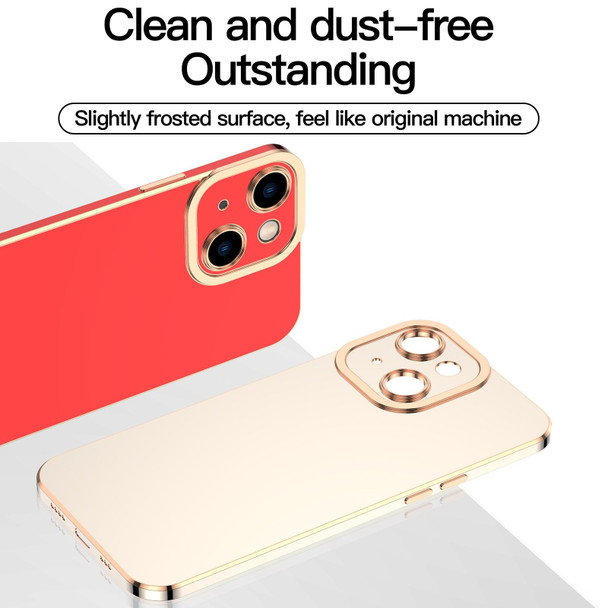 6D Electroplated TPU Phone Case - iPhone 13 Pro(White)