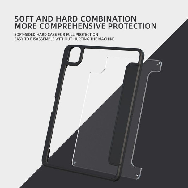 Magnetic Split Leather Smart Tablet Case - iPad Pro 12.9 2018(Ice White)