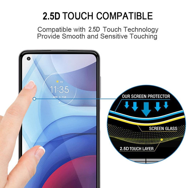 Motorola Moto G Power (2021) Full Glue Full Screen Tempered Glass Film