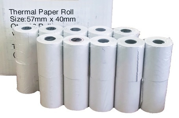 Postron Thermal 57Mm X 40Mm Credit Card Paper Rolls