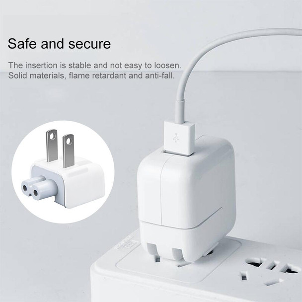 Travel Power Adapter for Apple, EU  Travel charger(White)