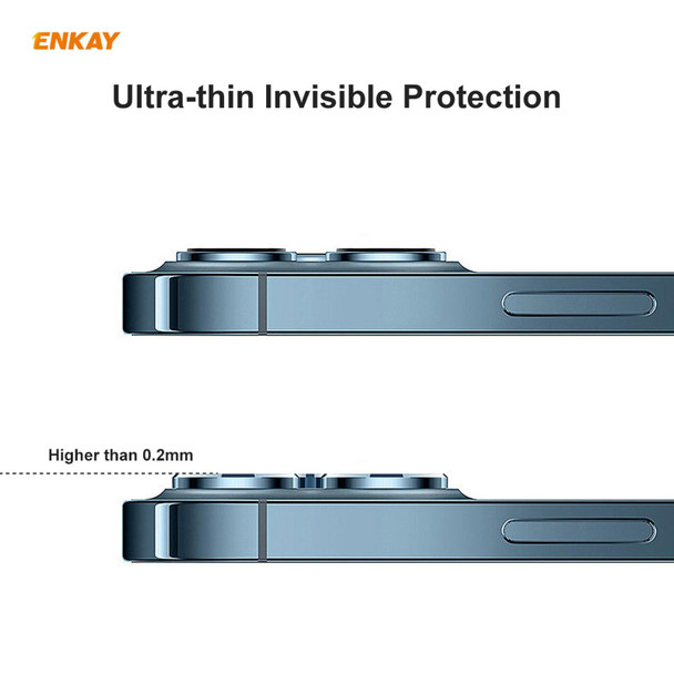 5 Set - iPhone 12 Pro / 12 Pro Max ENKAY Hat-Prince 0.2mm 9H 2.15D Round Edge Rear Camera Lens Tempered Glass Film 3 PCS/Set