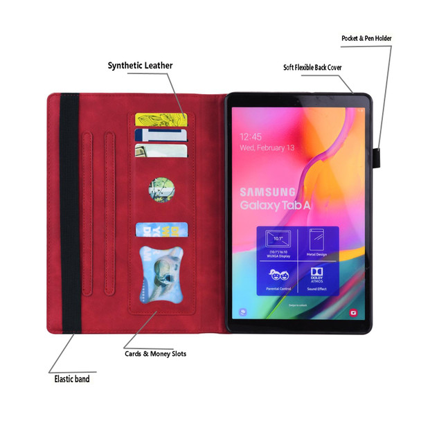 iPad 9.7 2018 & 2017 / Pro 9.7 / Air 2 Business Shockproof Horizontal Flip Leather Case with Holder & Card Slots & Photo Frame & Pen Slot & Sleep / Wake-up Function(Red)