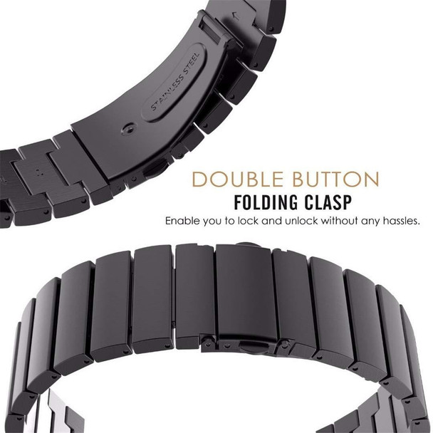 22mm - Samsung Smart Watch One-bead Steel Watch Band(Black)