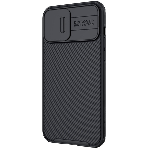 NILLKIN Black Mirror Pro Series Camshield Full Coverage Dust-proof Scratch Resistant Phone Case - iPhone 13 Pro(Black)