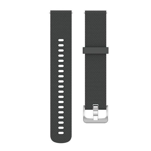 18mm Texture Silicone Wrist Strap Watch Band for Fossil Female Sport / Charter HR / Gen 4 Q Venture HR (Grey)