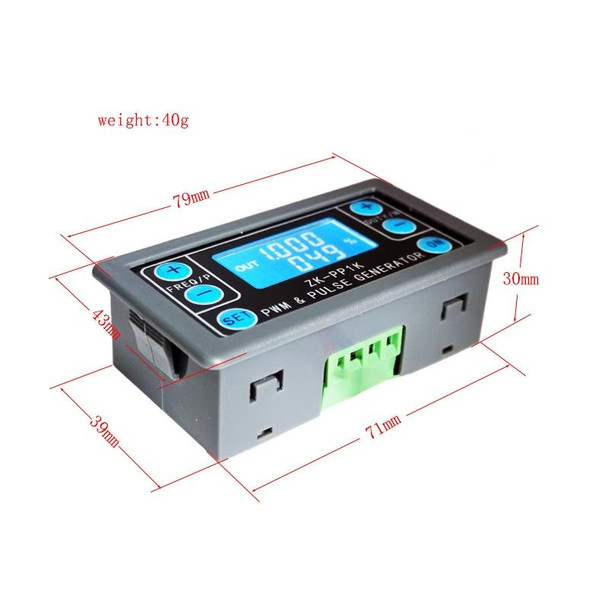 ZK-PP1K PWM Signal Generator 1Hz-150KHz PWM Pulse Frequency Duty Cycle Adjustable Square Wave Generator