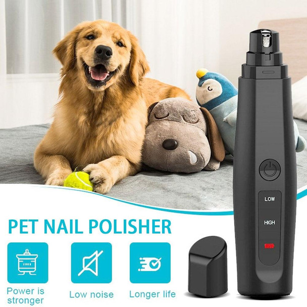 Electric Dog Nail Grinder USB Rechargeable Pet Painless Nail Clipper