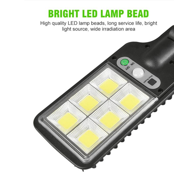Solar Street Light LED Human Body Induction Garden Light, Spec: 616B-72 COB With Remote Control