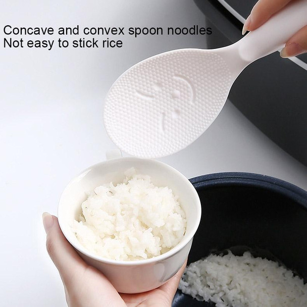 8 PCS Creative Smile Face Rice Spoon Vertical Type Food Grade Kitchen Rice Cooker Spoon