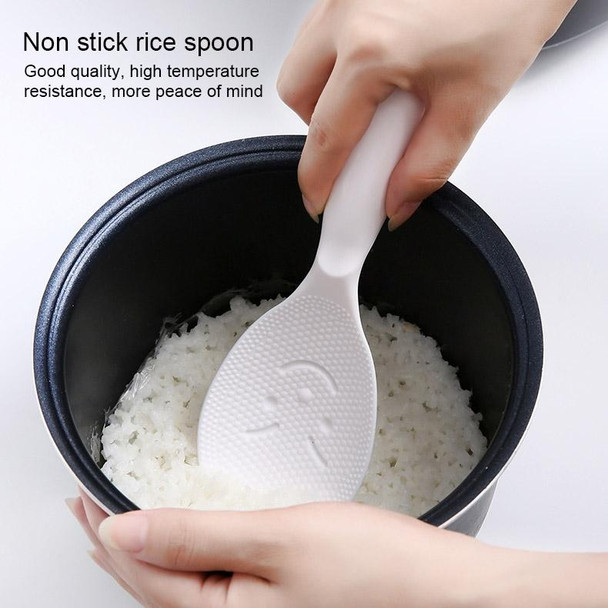 8 PCS Creative Smile Face Rice Spoon Vertical Type Food Grade Kitchen Rice Cooker Spoon