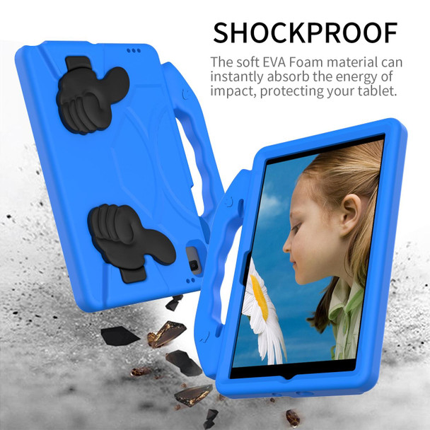 Samsung Galaxy Tab A8 10.5 2021 X200 / X205 Thumb Bracket EVA Shockproof Tablet Case(Blue)