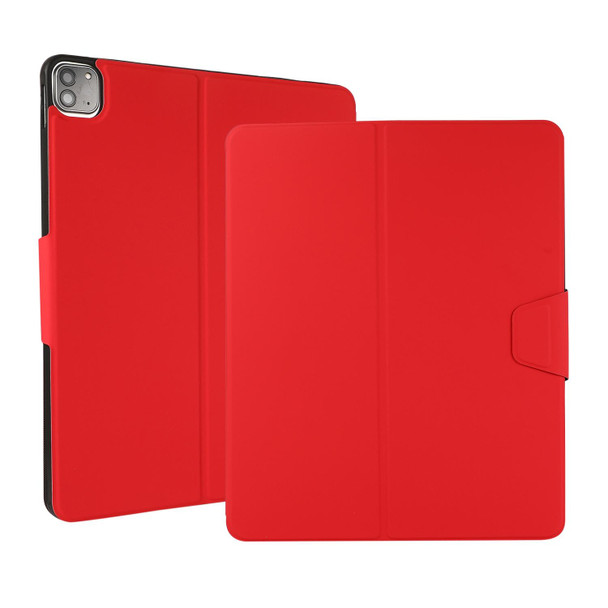 Electric Pressed Texture Horizontal Flip Leatherette Tablet Case with Holder & Pen Slot - iPad Pro 12.9 2021(Red)