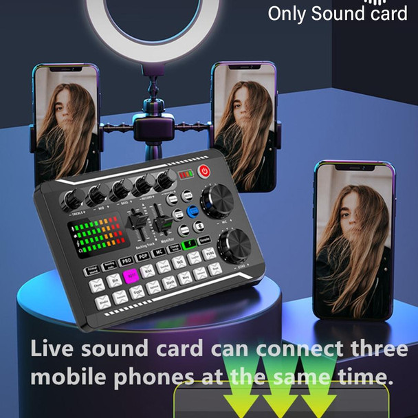 F998 Live Sound Card 16 Sound Effects Noise Reduction Mixers