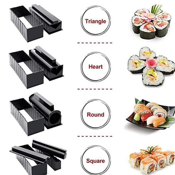 11 in 1 Sushi Mold With Sushi Knife Rice Ball Mold DIY Home Creative Sushi Roll Set