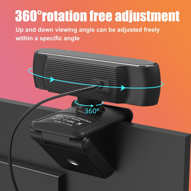 HA501 USB 5M 2.5K Rotate 360 &#8203;&#8203;Degrees Auto-focus Camera With Microphone