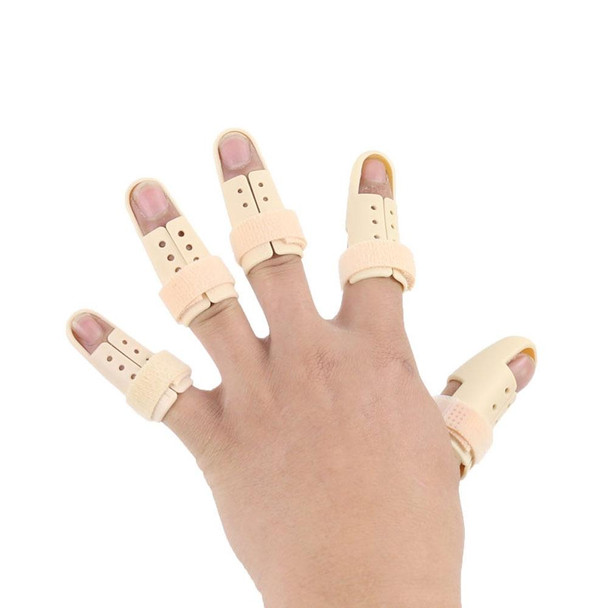 4 PCS Finger Splint Brace Adjustable Finger Support Protector - Fingers Arthritis Joint Finger Injury, Specification: No. 5: 60-65mm(Complexion)