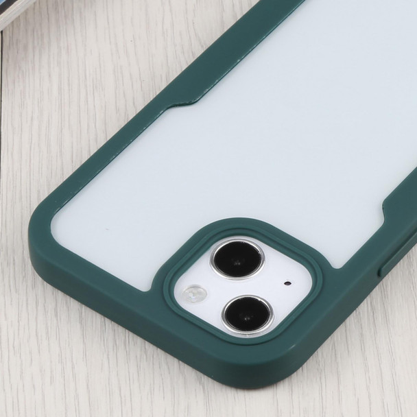 Acrylic + TPU 360 Degrees Full Coverage Shockproof Protective Case - iPhone 13(Green)