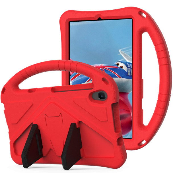 Galaxy Tab A 8.4 (2020) T307 EVA Flat Anti Falling Protective Case Shell with Holder(Red)