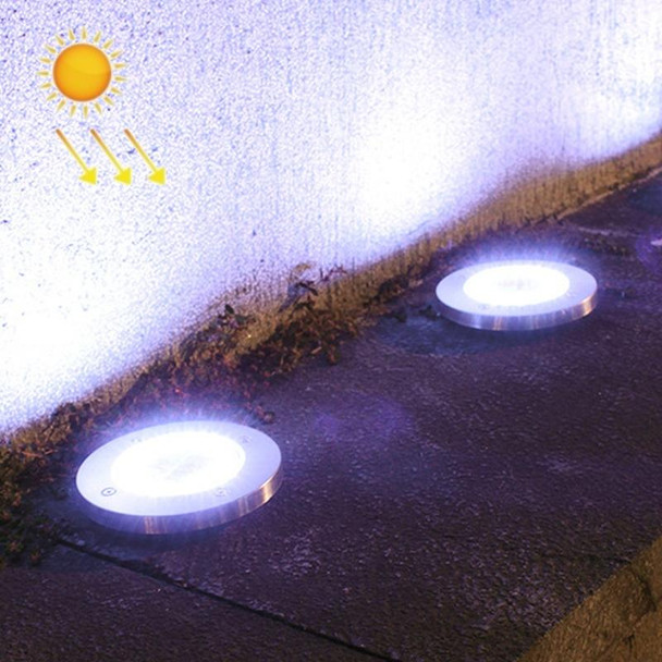 2 PCS 20LEDs Outdoor Waterproof Solar Garden Light Lawn Buried Light(White Light)