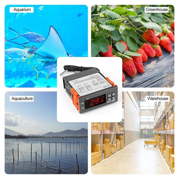 STC-1000 Aquarium Incubation Seafood Machine Electronics Number Microcomputer Temperature Controller Switch(12V)